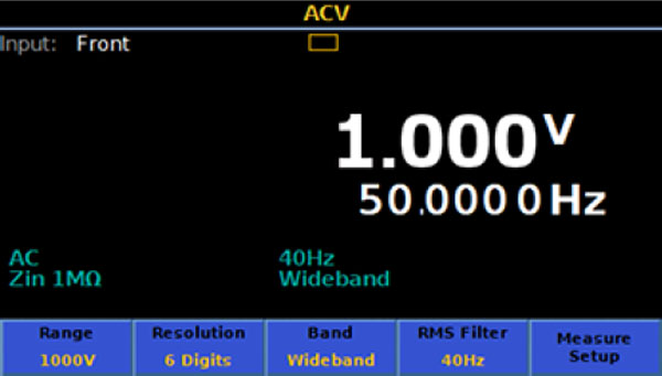 8588A AC voltage measurement